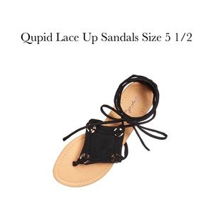 Qupid Lace up Sandals. New in the box!